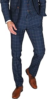 Costume bleu marine à carreaux pour hommes, coupe ajustée, ensemble 3 pièces pour mariage d'affaires formel pageboy. DIAYTAR COTE D'IVOIRE est la destination idéale pour vos achats en ligne, avec une sélection incroyable de produits à des prix compétitifs. Nous proposons une expérience d'achat en ligne sécurisée et pratique, avec des options de livraison rapides et fiables. Notre équipe est dédiée à offrir un service client exceptionnel.
