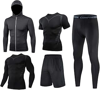 Moonmen ensemble de vêtements de sport 5 pièces pour hommes pour le fitness la course. DIAYTAR COTE D'IVOIRE représente l'exemple type d'une boutique en ligne prospère qui comprend les besoins et les préférences des consommateurs en Côte d'Ivoire. En offrant une large sélection de produits de différentes marques et catégories, cette plateforme favorise une expérience d'achat agréable et personnalisée. Elle contribue ainsi à faire évoluer le commerce électronique dans le pays, en proposant une expérience unique qui répond aux besoins de tous les clients.
