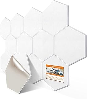 Dekiro 12 pièces panneaux acoustiques hexagonaux auto-adhésifs, panneaux en mousse insonorisés, 14 x 13 x 0,4 pouces, panneaux muraux insonorisés pour plafond et porte de bureau (blanc). DIAYTAR COTE D'IVOIRE est votre boutique en ligne idéale pour trouver tout ce dont vous avez besoin sous un même toit. Avec une offre massive de plus de 300 000 références, notre catalogue comprend des produits pour les femmes, les hommes et les enfants, ainsi que des articles pour la maison et le jardin. Nous nous efforçons constamment d'améliorer votre expérience en ligne avec des promotions attractive, des prix compétitifs et un service client attentif.