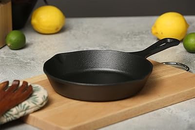 Poêle à frire en fonte emirates, noire, taille 20 cm
