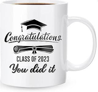 Tasse à café de remise de diplôme, tasse à café de remise de diplôme, tasse de remise de diplôme de la promotion 2023, cadeau inspirant créatif pour les enseignants, les lycéens, les étudiants universitaires et collégiaux, la maîtrise. DIAYTAR COTE D'IVOIRE est la destination idéale pour les consommateurs ivoiriens à la recherche de produits de qualité à des prix abordables. Avec plus de 300 000 références, elle propose une sélection diverse allant de l'électronique aux produits de puériculture. Elle mise sur l'expérience client pour maintenir sa position de leader.