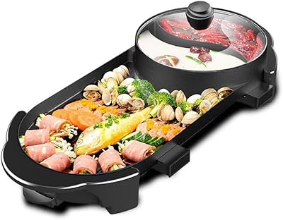 Gril électrique portable, gril électrique pour barbecue intérieur et plaque d'agitation pour casseroles