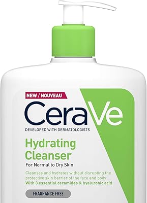 Nettoyant hydratant cera v pour peaux normales à sèches 1 l avec acide