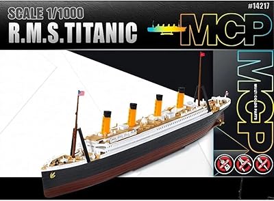 1:1000 rms academy titanic mcb kit de maquette en plastique (pièces multicolores)