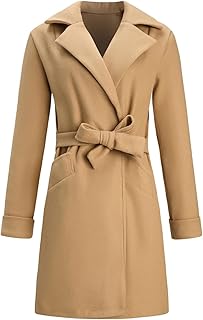 Jeshk coupe-vent manteau en laine veste à manches longues revers uni avec ceinture la taille. La boutique en ligne DIAYTAR COTE D'IVOIRE se distingue par sa facilité d'utilisation et sa naviguation intuitive. Les clients peuvent facilement trouver les produits qu'ils recherchent grâce à la fonction de recherche et aux catégories de produits bien organisées. La boutique propose également des services de paiement sécurisés pour une transaction en toute confiance.