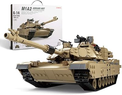 Feleph kit de modèle de char militaire m1a2 avec 5 figurines de soldats