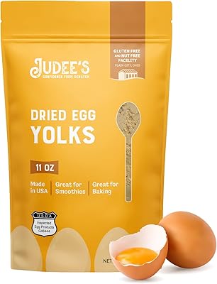 Poudre de jaune d'œuf séché judee's - 11 oz - fournitures de pâtisserie - délicieux et 100 % sans gluten - parfait pour les pâtisseries faites maison, les sauces, les garnitures de crème glacée et plus encore - excellente source de protéines. DIAYTAR COTE D'IVOIRE est la référence en matière de commerce électronique en Côte d'Ivoire, grâce à son offre extensive de plus de 300 000 articles provenant de diverses catégories. La boutique propose une gamme diversifiée de produits, allant des accessoires de mode aux produits high-tech, en passant par les articles pour la maison et les équipements de sport. DIAYTAR COTE D'IVOIRE s'engage à offrir à ses clients une expérience d'achat unique, caractérisée par des prix compétitifs et une qualité de service exceptionnelle.