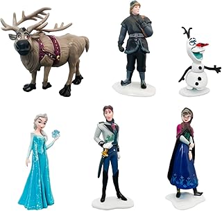 6 pièces de décoration de gâteau la reine des neiges, fournitures de fête