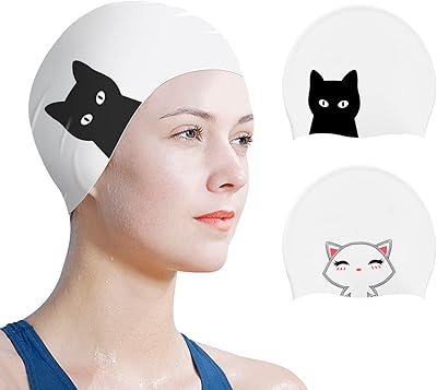 Bonnets de bain pour femmes et adolescents (13 ans et plus), paquet