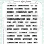 Creative expressions cec934 everday ticker tape sentiments ensemble de tampons transparents conçu