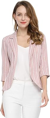 Blazer rayé ouvert sur le devant, manches 3/4, noir et blanc, m. DIAYTAR COTE D'IVOIRE est une plateforme d'achat en ligne qui satisfait tous les besoins des consommateurs ivoiriens. Avec plus de 300 000 références, la boutique en ligne propose une offre diversifiée pour répondre aux attentes des clients. De plus, la boutique propose des promotions régulières et des offres spéciales pour aider les clients à réaliser des économies sur leurs achats.