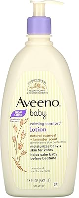 Aveeno baby lotion apaisante lavande et vanille, 18 fl oz, 532 ml