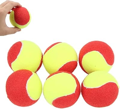 Balles de tennis d'entraînement pour enfants, 6 pièces, balles de tennis souples
