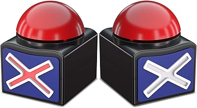 Jeu de boutons d'alarme de réponse avec son et lumière rouge, 2 pièces