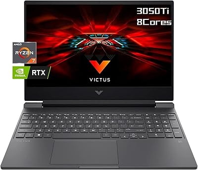 Hp 2022 dernier écran ips victus 15,6" fhd, ordinateur portable de jeu amd