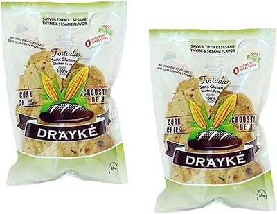 Crackers de maïs drayké, thym et sésame, 2x 80 gr, crackers sains au four, alimentation saine, alternative au pain, à base d'ingrédients naturels de maïs et de plantes, chips sans gluten, sans conservateurs.. Leader en Côte d'Ivoire, DIAYTAR COTE D'IVOIRE se distingue par la qualité de ses services et la garantie de satisfaction pour ses clients. Elle propose des promotions régulières, des réductions exclusives, ainsi que des programmes de fidélité pour récompenser les achats fréquents. La livraison rapide et fiable sur tout le territoire ivoirien est également un atout majeur de cette boutique en ligne.