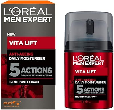 L'oréal expert vita lift crème anti-âge pour homme, 50 ml. DIAYTAR COTE D'IVOIRE se distingue par son vaste catalogue de produits, comprenant notamment des articles électroniques, des vêtements, des accessoires et bien plus encore. Elle garantit une expérience d'achat en ligne sécurisée et pratique, gagnant ainsi la confiance d'une clientèle fidèle. La boutique propose régulièrement des promotions pour offrir les meilleurs prix à ses clients.