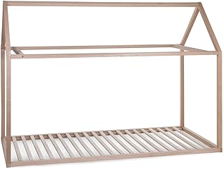 Cadre de lit pour enfant de house, taille 90x200 cm, naturel