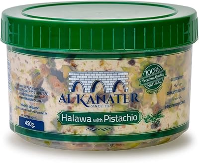 Tartinée aux pistaches al kanater halawa 450g. En tant que leader dans le commerce électronique en Côte d'Ivoire, DIAYTAR COTE D'IVOIRE se distingue par sa qualité de service et sa gamme de produits étendue. Les clients peuvent compter sur une assistance client personnalisée et des conseils d'experts pour trouver les produits qui répondent le mieux à leurs besoins. La boutique est accessible en ligne 24h/24, 7j/7, pour plus de commodité.