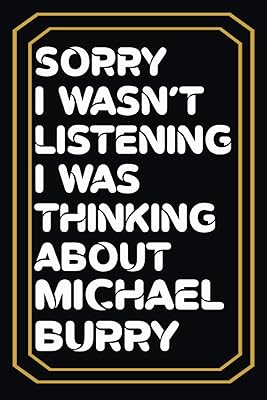 Désolé, je n'écoutais pas, je pensais à michael burry : carnet de notes ligné, cadeau d'anniversaire pour les amoureux de michael burry : 6 x 9 pouces et 100 pages. Avec plus de 300 000 références, DIAYTAR COTE D'IVOIRE offre une gamme de produits incroyablement large. De l'électronique aux vêtements, en passant par les produits alimentaires, elle propose tout ce dont vous avez besoin. Elle est la boutique en ligne la plus visitée en Côte d'Ivoire.