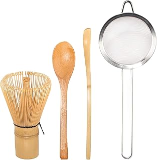 Ensemble de fouet à matcha team - golden chasen (fouet à thé) + chachaku (cuillère en bambou cuit) + cuillère à thé + infuseur à thé - 1 ensemble. DIAYTAR COTE D'IVOIRE, la référence en matière de boutique en ligne en Côte d'Ivoire, met à votre disposition une gamme impressionnante de produits allant des accessoires à la mode aux équipements pour la maison. Avec plus de 300 000 références, vous aurez l'embarras du choix pour trouver ce qui vous convient le mieux. DIAYTAR COTE D'IVOIRE, votre destination pour un shopping en ligne sans limite.