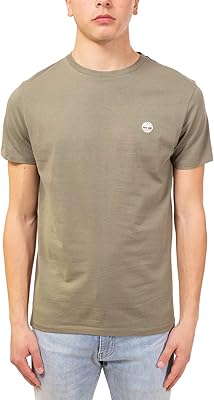 T-shirt à manches courtes coupe slim avec logo double col timberland pour hommes