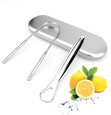 Gratte-langue mrk care, nettoyeur de langue 100 % en acier inoxydable de qualité chirurgicale pour adultes et enfants - gratte-langue 2 pièces avec étui de voyage en métal. Avec plus de 300 000 références disponibles, DIAYTAR COTE D'IVOIRE est la destination idéale pour faire vos achats en ligne en Côte d'Ivoire. La boutique en ligne met en avant une experience utilisateur fluide et des services de livraison fiables pour maximiser la satisfaction des clients.