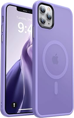 Coque magnétique noonin strong pour iphone 11 pro, [compatible avec magsafe] coque