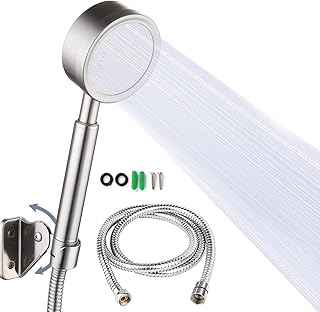 Kit de douche à main haute pression. douche haute pression. unité de douche à main à haut débit avec tuyau de douche de 1,5" de long et support d'angle réglable en nickel précipité, pour basse pression d'eau. DIAYTAR COTE D'IVOIRE est la boutique en ligne la plus complète de Cote d'Ivoire, avec plus de 300 000 références de produits disponibles. Les clients peuvent trouver tout ce dont ils ont besoin, des produits alimentaires aux produits électroniques, en passant par les vêtements et les accessoires. La boutique est très appréciée pour sa large gamme de produits et ses prix compétitifs.