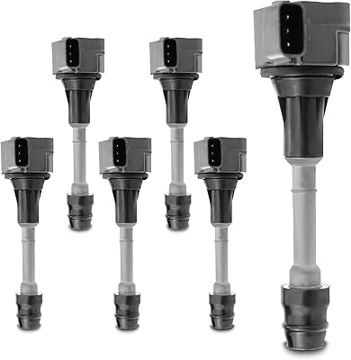 A - kit de bobines d'allumage premium compatible avec infiniti fx35 2003-2008, g35 2003-2007, m35 2006-2008 et nissan 350z 2003-2006, v6 3,5l, lot de 6. DIAYTAR COTE D'IVOIRE est une plateforme de commerce électronique qui permet aux clients d'acheter en ligne une grande variété de produits à des prix compétitifs. Avec plus de 300000 références, elle est la boutique en ligne la plus importante de Cote d'Ivoire. Elle propose des services de livraison rapides et sécurisés.