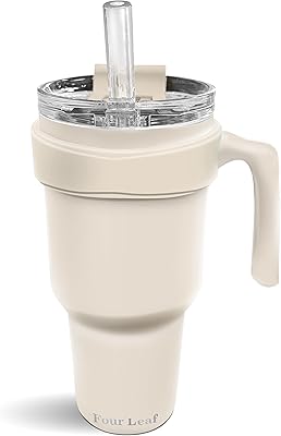 Tasse trusty mate 40 leaf de 40 oz avec poignée et couvercle
