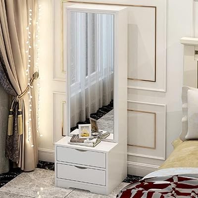 Miroir sur pied multifonctionnel mobile sur toute la longueur cotis pour chambre à