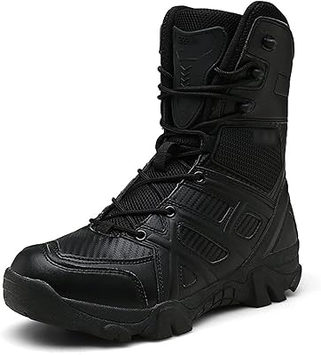 Bottes militaires tactiques pour hommes, bottines montantes et respirantes, bottes montantes et respirantes