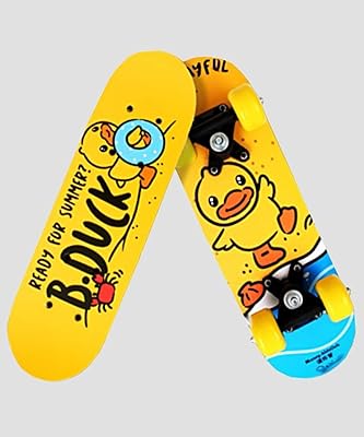 Skateboard débutant b-duck pour enfants - planche à récurer de rue à 4