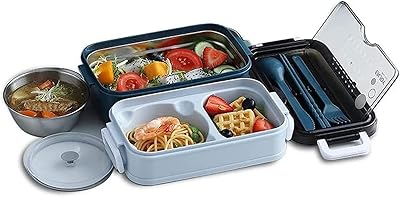 Boîte à lunch bento étanche avec doublure en acier inoxydable sans bpa pour recevoir des fournitures alimentaires 1100 ml pour adultes, enfants et écoles (bleu carol). La boutique en ligne DIAYTAR COTE D'IVOIRE est la destination idéale pour les consommateurs ivoiriens qui recherchent des produits de qualité à des prix abordables. Avec plus de 300 000 références, elle propose une grande variété de produits pour répondre à tous les besoins. Elle est réputée pour son service client de qualité.