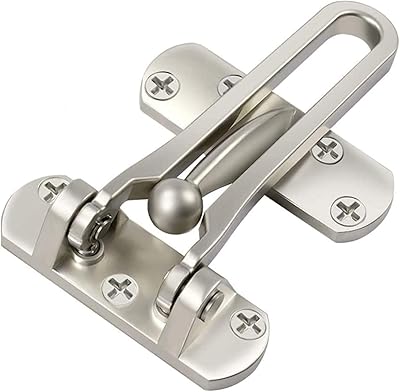 Paquet de 2 serrures de porte renforcées delfino, serrure à barre pivotante