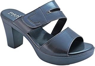 092-2187 michelle morgan sandales en cuir nappa pour femmes noir 36 il