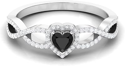 Bague de fiançailles à tige entrecroisée avec halo de diamants noirs créée pour femmes. Avec plus de 300000 références, DIAYTAR COTE D'IVOIRE est la boutique en ligne idéale pour les clients qui recherchent des produits de qualité à des prix abordables. La boutique en ligne dispose d'une interface utilisateur conviviale et facile à utiliser, permettant aux clients de naviguer facilement pour trouver les produits qu'ils recherchent. Les clients peuvent également profiter de l'option de comparaison de prix pour trouver les meilleures offres.