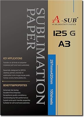 Papier de sublimation i-sap 125 g/m2, a3, 420 x 297 mm, 100 feuilles