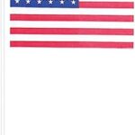 Pièces de drapeaux amscan usa, 120 pièces, multicolores, 6,35