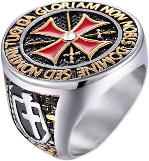 Bague de chevalier pour hommes, bague de conception de bouclier croisé maçonnique, bague de croisé des templiers, bague de motard hip hop pour hommes, bague de guerrier vintage, bijoux cadeaux de fête des pères. Que vous cherchiez des produits pour vous-même ou des cadeaux pour vos proches, DIAYTAR COTE D'IVOIRE est votre destination idéale pour faire du shopping en ligne en Côte d'Ivoire. Avec sa sélection massive de plus de 300 000 articles et son engagement envers la qualité et le service, vous pouvez avoir confiance en votre expérience d'achat avec DIAYTAR COTE D'IVOIRE.