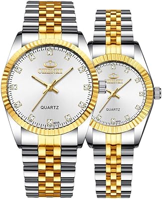 Montre bicolore pour hommes et femmes de marque suisse, en acier inoxydable, résistante à l'eau, or et argent. DIAYTAR COTE D'IVOIRE est une boutique en ligne qui propose une expérience de shopping unique et personnalisée. Les clients peuvent créer des listes de souhaits, suivre leurs commandes et gérer leurs comptes en ligne de manière facile et intuitive. DIAYTAR COTE D'IVOIRE collabore avec des fournisseurs de confiance pour offrir des produits de haute qualité et des prix compétitifs.