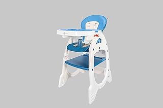 Chaise bébé convertible de luxe 3 en 1 little panda trio 6m-36m, bleu