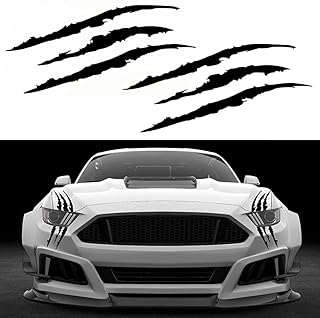 2 pièces d'autocollants en vinyle pour sourcils légers de voiture, panneaux de griffes