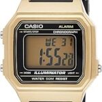 Montre casio à bracelet en résine et quartz à affichage numérique pour hommes