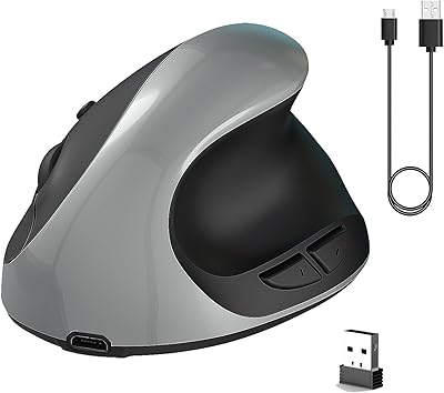 Souris verticale optique ergonomique rechargeable 24 g souris bluetooth sans fil avec 3. DIAYTAR COTE D'IVOIRE prouve sa capacité à innover et à s'adapter aux tendances du marché, proposant régulièrement des promotions et des offres spéciales pour fidéliser sa clientèle. Avec une présence en ligne forte, elle facilite l'accès à ses produits pour tous, quel que soit le lieu de résidence en Cote d'Ivoire. Sa force réside dans la diversité et la qualité de ses produits.