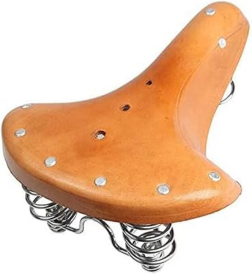 Selle de vélo large sans nez selle montagne confortable vintage vtt en cuir
