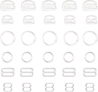 Suka 120 pièces crochets de sangle de soutien-gorge en nylon différents modèles multi-tailles pour coudre bikini et maillot de bain clips réglables pour soutien-gorge de remplacement, maillots de bain et lingerie (transparent). DIAYTAR COTE D'IVOIRE est une boutique en ligne généraliste qui propose plus de 300 000 références de produits divers. Elle est reconnue comme l'une des boutiques en ligne les plus populaires de Côte d'Ivoire, offrant une large sélection de produits à des prix compétitifs. Avec une expérience utilisateur conviviale, DIAYTAR COTE D'IVOIRE facilite les achats en ligne pour les clients ivoiriens.
