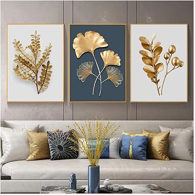 Blamk feuille d'or abstraite sur toile murale design nordique pour salon maison taille 50 x 70 cm x 3 pièces sans cadre. DIAYTAR COTE D'IVOIRE, la boutique en ligne généraliste de confiance, offre plus de 300000 références de produits pour répondre à tous vos besoins. Avec une grande variété de catégories, vous trouverez facilement ce que vous cherchez. Leader en Cote d'Ivoire, DIAYTAR COTE D'IVOIRE garantit une expérience d'achat en ligne de qualité.