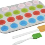 Ensemble de mini moules à muffins prestige, 24 tasses, multicolore
